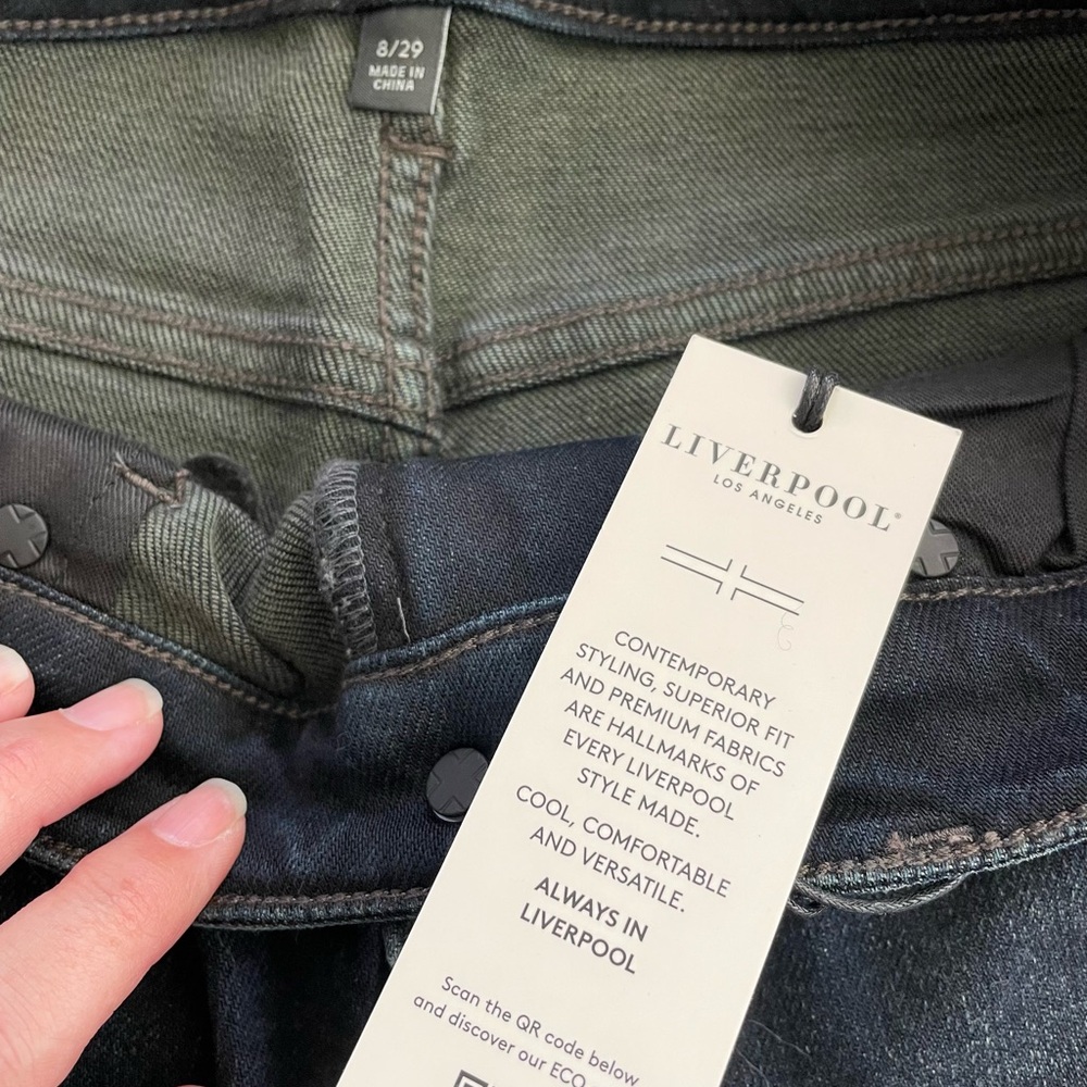 Liverpool Womens Liv High-Rise Non-Skinny
Skinny Eco Denim Size 8/29 - Picture 8 of 9